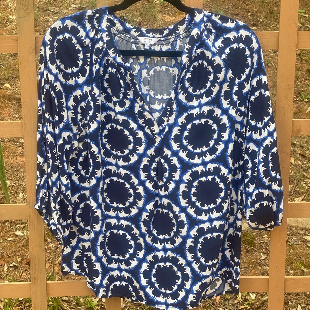 Crown & Ivy XL Peasant Blouse